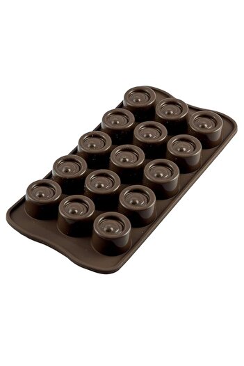 Generic Silikomart Easy Choc Vertigo Mold - Brown (22.104.77.0065)