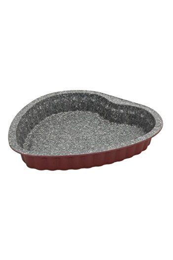 Generic Tognana Porcellane W444456Ggbo Mould (Mold For Cakes, Heart, Fluted Surface, Grey, Red, Carbon Stee