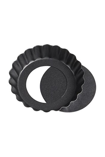 Generic ZTVOWTO 8cm×1.6cm Tart Mold, Round Tart Pan, Wavy Edge Non-Stick Soft Tart Mold