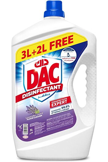 DAC Disinfectant Lavender Floor Cleaner 3 x 5 Lt