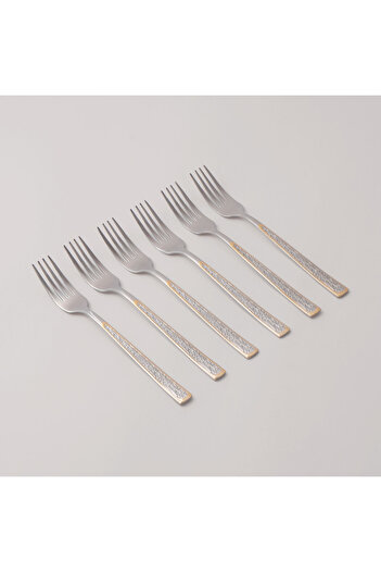 Pentola stainless steel dinner fork set 6pcs with mirror polish 3mm