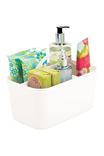 Generic Azonee Plastic Organizer with Handle, , Stackable Storage Basket for Shower, Multipurpose Bath Tote