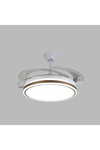 HAMER Modern folding ceiling fan with 3 lights, 50 cm