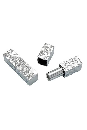 Generic Tazweeq 5Pcs 12.1mm Square Empty Lipstick Tubes, Diamond Lipstick Tube Container DIY Refillable Cos