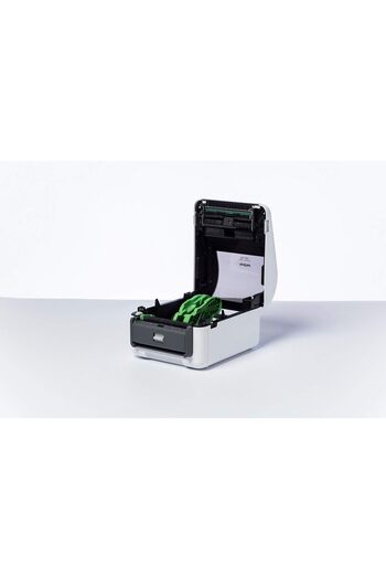 Brother طابعة ملصقات TD-4420DN (حرارية مباشرة، شبكة محلية، 203 نقطة في البوصة)، رمادي/أبيض