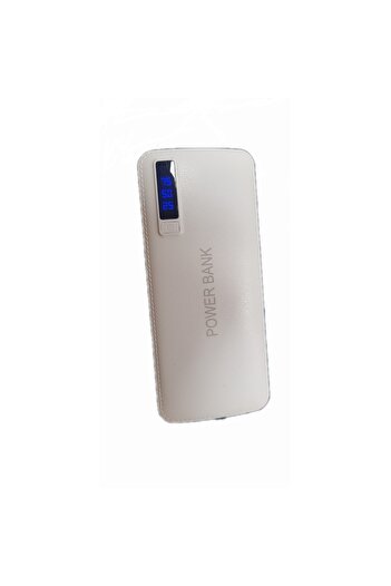 OEMN Professional external battery, 30000 mAh, Fast Charging, White eco-leather Powerbank