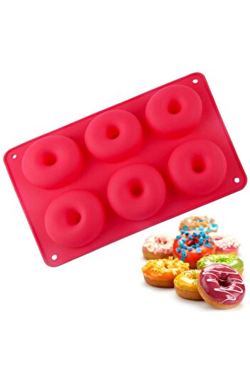 Quasar & Co. Confectionery/pastry set, 27 macaron sheet, 6 donut molds, 3 jelly molds, silicone, red-purple