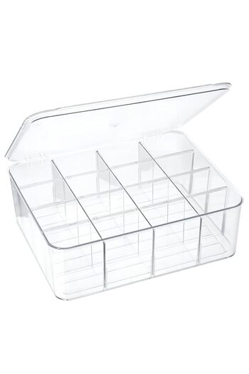 Generic 16 Compartments Drawer Organizer for Clothes - Removable Divided Storage Box for Socks, Underwear,