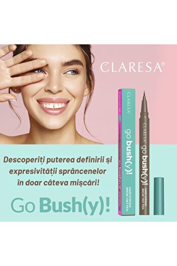 Claresa Go Bushy! Eyebrow Pencil, 02, Choco Brown,