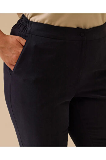 Gala-Xi Plus Size Full Length Classic Fit Pants with Pockets