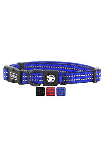 DDOXX Zgarda reglabila pentru animalute XS – 21-30 cm, nylon reflectorizant, cataramaa cu prindere