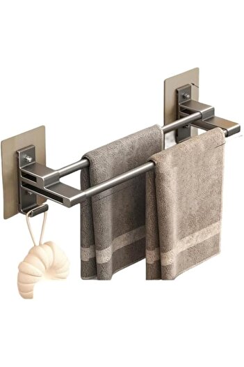 Generic 40cm Towel Rail, Towel Rack, Towel Rack Wall Mounted, Aluminum Material Lightweight Sturdy Rust-fre