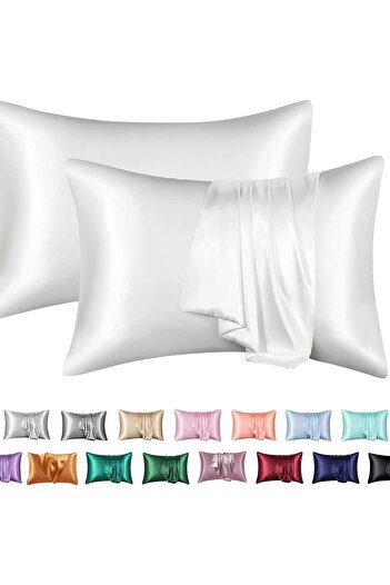 COOYA Simulated silk solid color polyester pillowcase envelope pillow