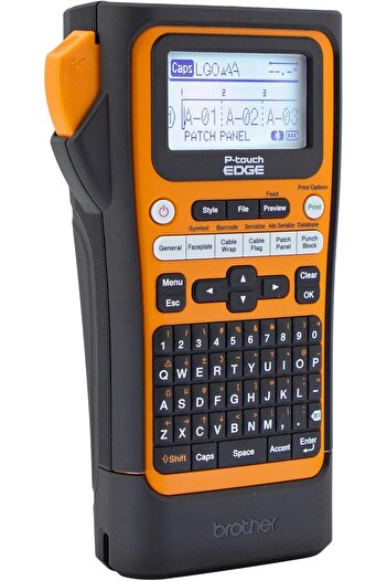 Brother طابعة الملصقات الصناعية المحمولة PT-E310BTVP P-Touch Edge مع تقنية البلوتوث وUSB-C (حتى 1