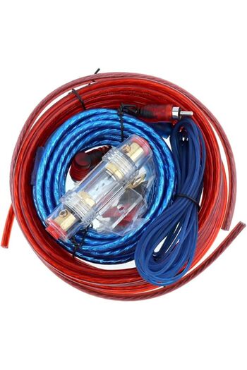 Generic Etopars Car Amplifier Wiring Kit AMP RCA Power Cable AGU Fuse 14 Gauge GA AWG Holder Connector for C