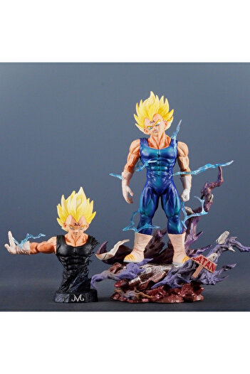 BANDAI Majin Vegeta 18.5cm/7.28in Anime Dragon Ball Figure Majin Vegeta Action Figures Pvc Statue Desktop O