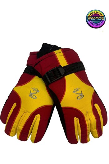 ww waka waka kids store Waterproof Padded Winter Children's Snow Gloves Windproof and Coldproof Thermal Gloves