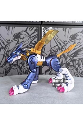 Choice Metal Garurumon 9cm/3.54in Anime Digimon Adventure Figure Metal Garurumon Action Figures Pvc Collect