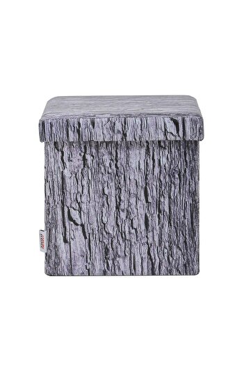 Danube Home Cassy Folding Storage Ottoman - 38x38x37.5 cm, Stylish Furniture & Seating, Durable Polyurethane