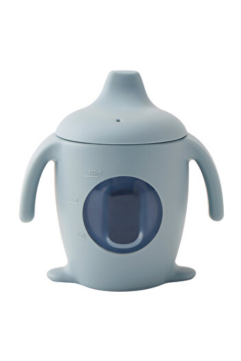 Choice 052-Ether Color Kids 1PCS Silicone Penguin Sippy Cup Transparent Baby Water Bottle BPA Free Leakproo