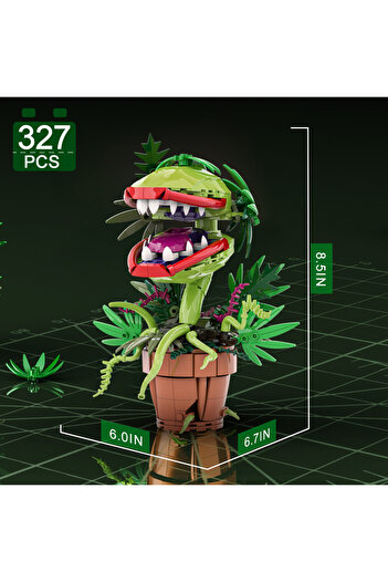 Choice As Show Audrey II Piranha Plant Building Blocks Set Cannibal Plants Bonsai Building Set Christmas Ha