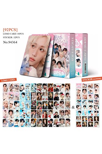 Choice STR-9464 92PCS STRAYKIDS Small Card Fan Meeting, Surrounding Stars, Collected Photos, Cards, LOMO Ca