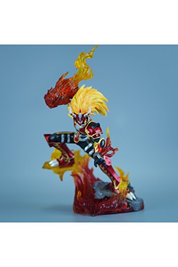 BANDAI Agnimon 26cm/10.24in Anime Digimon Adventure Figure Agnimon Action Figures Pvc Statue Desktop Orname