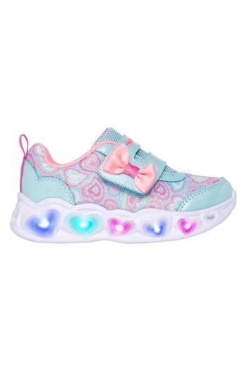 SKECHERS HEART LIGHTS-MINT MULTI
