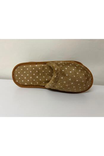 Eylül Spor Imported Bowl Slippers Dotted Coffee