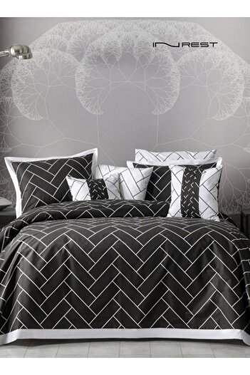 INREST طقم غطاء لحاف بوسطن فردي (بدون حشو) قطن 100% مقاس فردي 160×230 سم - 5 قطع