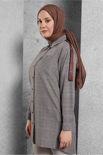 Alvina Plaid Tunic Model No: 45291
