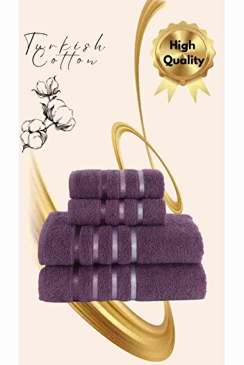 Karna Home Набір рушників для ванної кімнати 4 штуки - 70X140см x2 / 50x90см x2