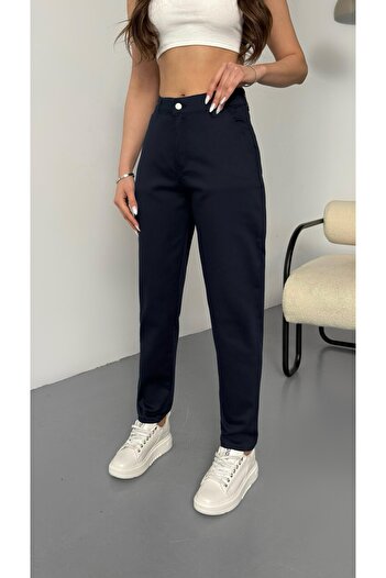 BİKELİFE Női magas derekú Lycra/Rugalmas Mom nadrág