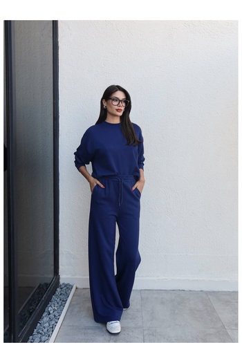 ESRAHELVACI Σετ αθλητικής φόρμας Navy Blue Modal