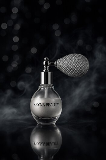 ZEYNABEAUTY Beyaz&silver Glitter Toz Sprey, Yüz Ve Vücut Simi Işıltılı