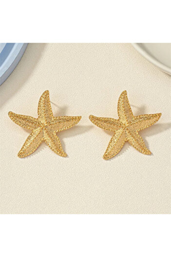 lor Gold starfish earrings