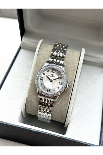 FERRO Silver Steel Band Women Wristwatch Fl43030A-A 3Atm Water Resistant Warranty 2 Years Giftpacked