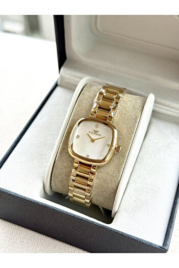 FERRO Yellow Steel Cord Women Wristwatch Fl43028A-B 3Atm Water Resistant 2 Years Warranty Giftpacked