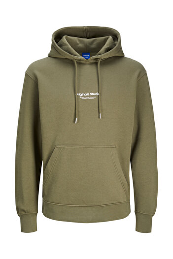 Jack & Jones Jack&Jones 12241687   Jorvesterbro - Khaki Green Men's Sweat Hoodie