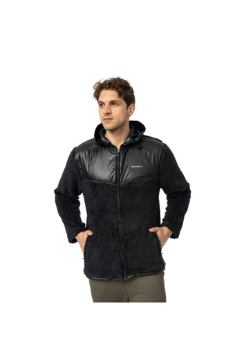 Merrell M25JOBM BLACK Ανδρικό μπουφάν Fleece Μαύρο