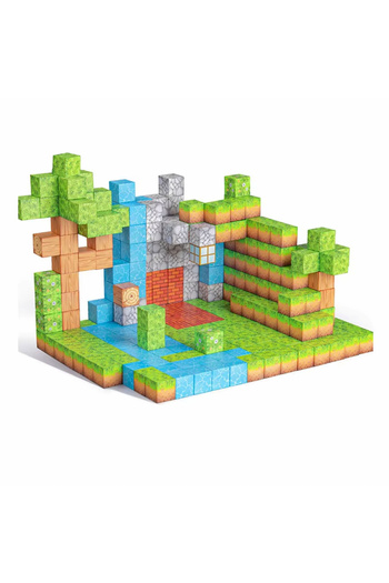 Toyska Creative Minecraft type magnetic cube set, 275 pieces, multicolor, Toyska®