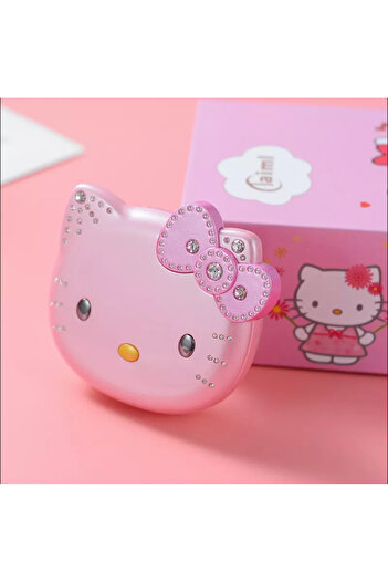 Miniso Pink New K688 Hello Kitty Cute Mini Girl Mobile Phone With Flip Cartoon No Lock Children Dual Card M
