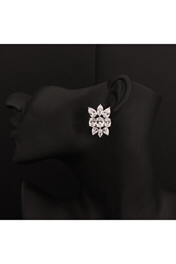 Generic White Zircon Earrings