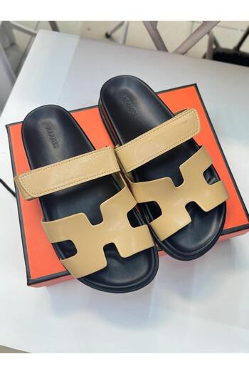 essentialneedsforall Women’s Premium Leather Slide Sandals – Comfort & Style (Multiple Colors)