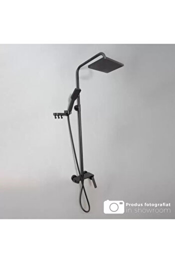 KORMAN TECHNIK Shower Column, Sanitary Brass, Black, 9990H