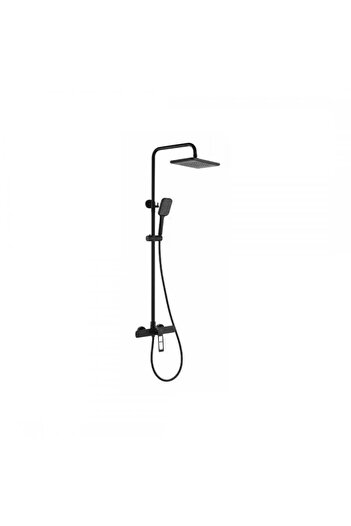 KORMAN TECHNIK Shower Column, Sanitary Brass, Black, 9710 H