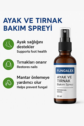 Fungalex Ayak ve Tırnak Bakım Spreyi 50 ml