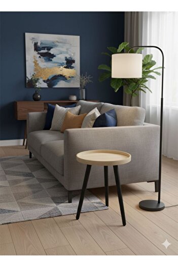 MOSTAFA Round wooden table with a modern and elegant design