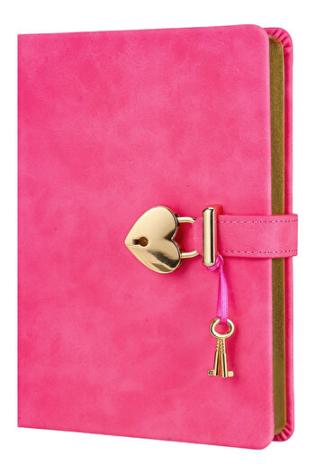 Victoria's Journals Fuchsia Hush Hush 13x18 Locked Notebook