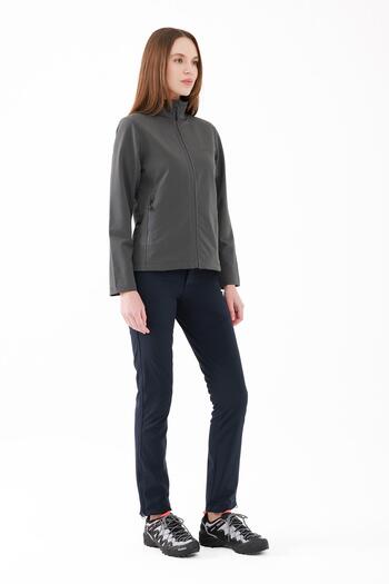2AS Γυναικείο παλτό Softshell Splint Σκούρο Γκρι